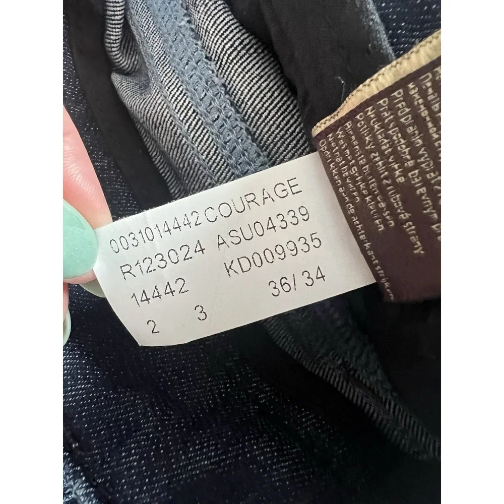 34 Heritage Courage Jeans 36x34 Mid Rise Straight Medium Dark Wash (139)